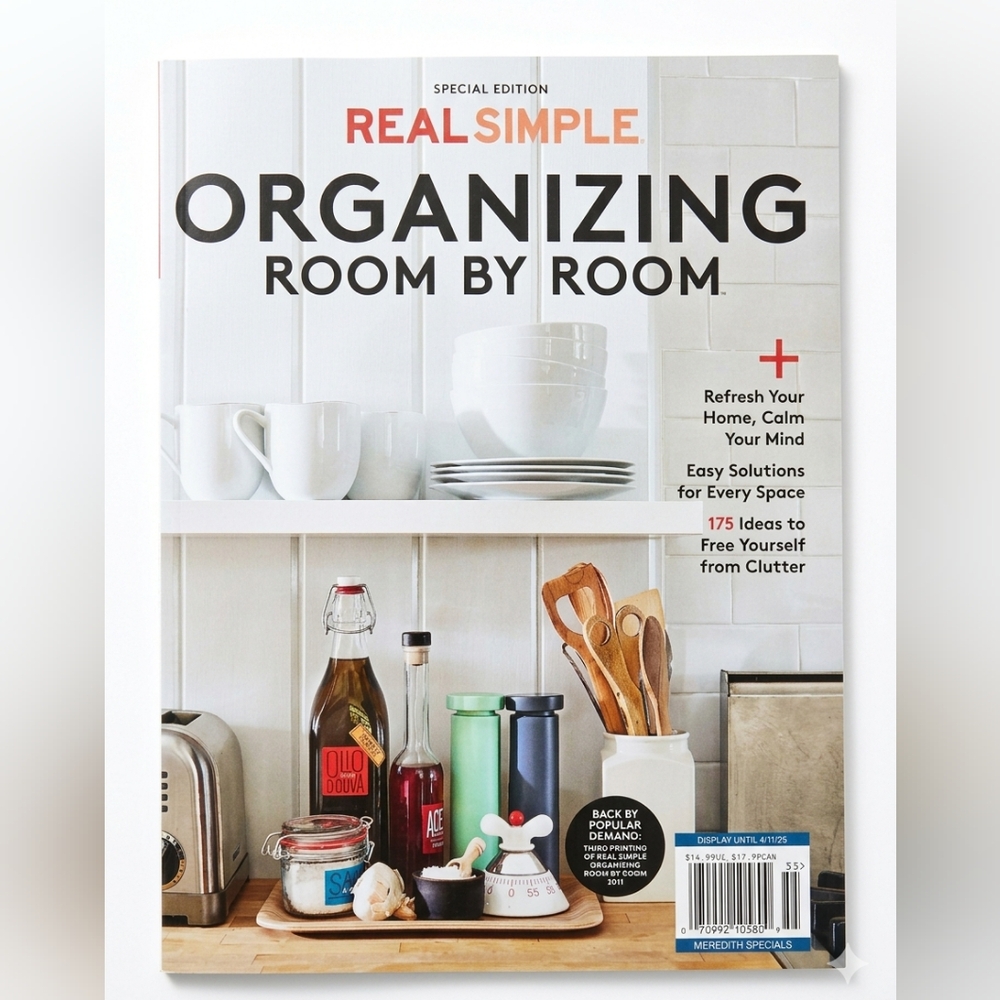 Real Simple Magazine Special Edition • Organizing Room By Room • 175 Ideas